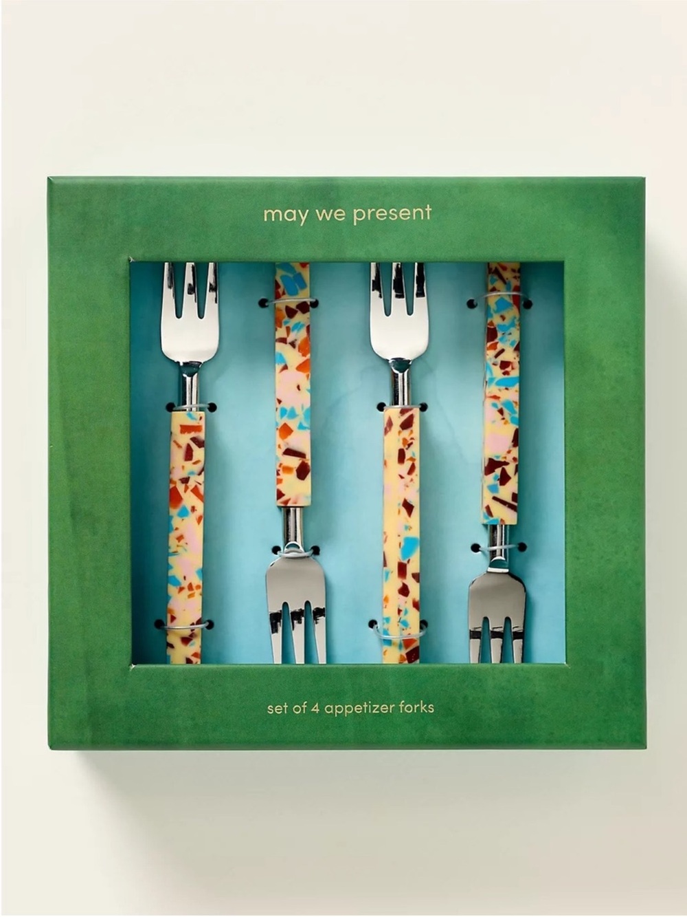 Anthropologie Gaetano Appetizer Forks, Set of 4